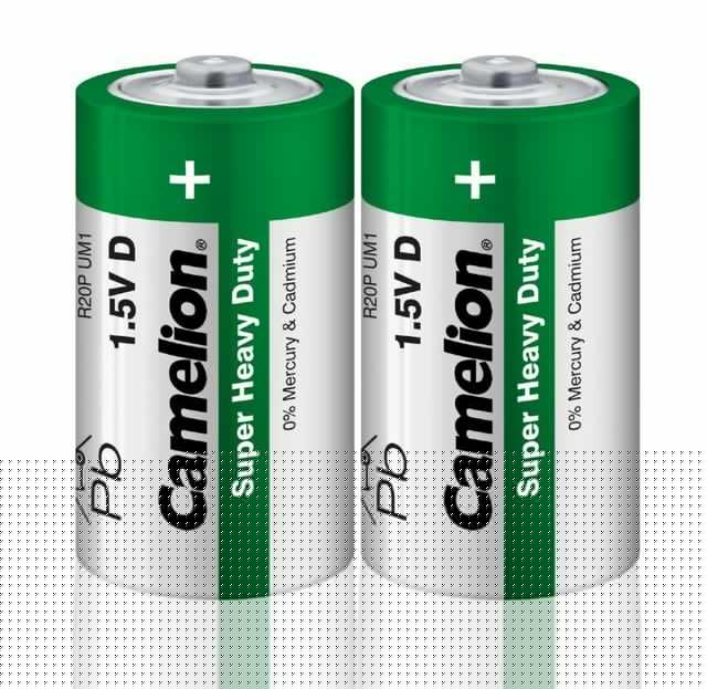 Элемент питания солевой D/R20 R20P-SP2G 1.5В SR-2 (уп.2шт) Camelion 1662