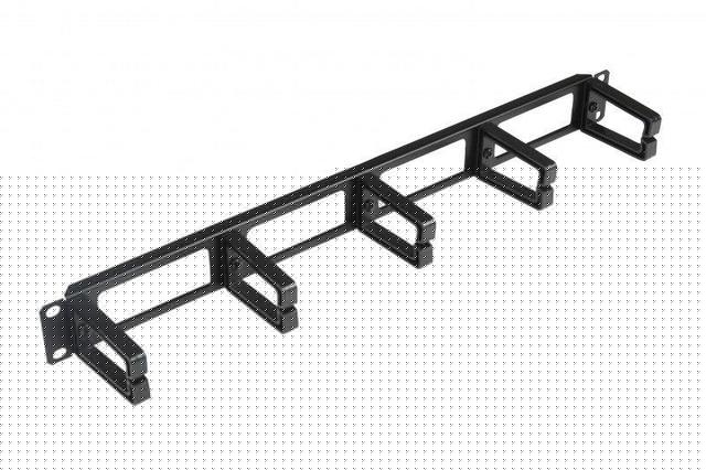 Организатор CM-1U-PL кабельный с пласт. кольцами 19дюйм 1U Hyperline 15446