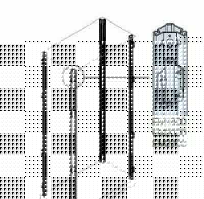 Стойка каркаса шкафа с петлями H=2000 (уп.4шт) ABB EM2000