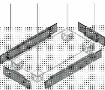 Фланец цоколя бок. 100х500мм (уп.2шт) ABB ZN5000