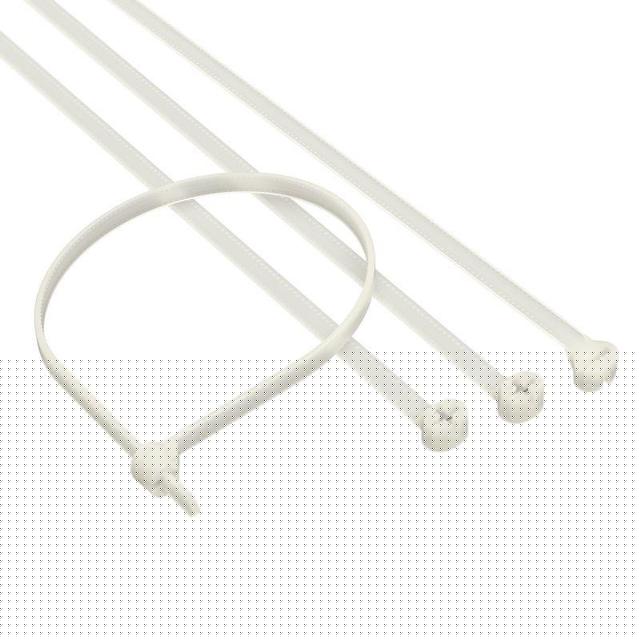 Хомут кабельный 4.8х370 P6.6 с двойным замком бел. (уп.100шт) DKC 21219SR