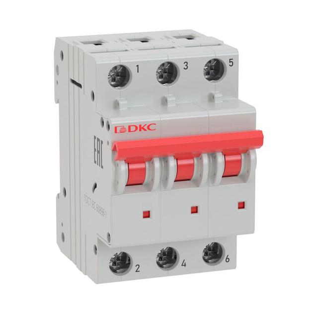 Выключатель автоматический модульный 3п C 50А 6кА MD63 YON MD63-3C50-6