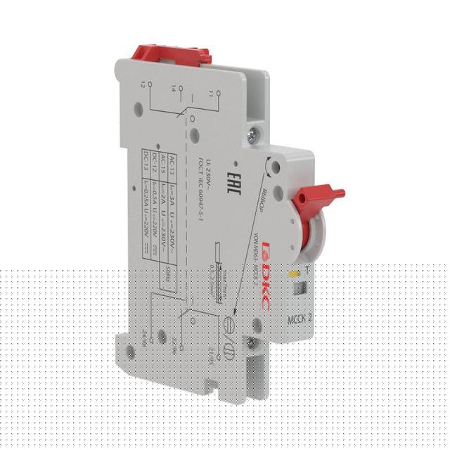 Контакт вспомогательный и аварийный 2 перекидн. контакта YON MD63-MCCK2