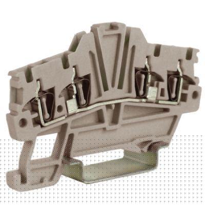 Клемма пруж. HMM.1/2+2/GR 1.5кв.мм сер. DKC ZHM420GR