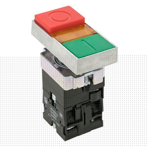 Кнопка LAY5-BW8465 "I-O" прямоугольная 230В NO+NC PROxima EKF pbn-bw8465