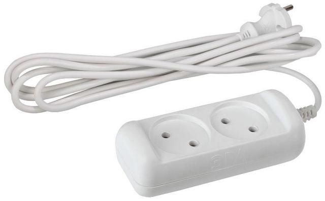 Удлинитель 2х1.5м без заземл. 10А IP20 U-2-1.5m-2х1 ПВС 2х1 Эра Б0028359