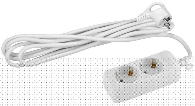 Удлинитель 2х3м с заземл. 10А IP20 UX-2e-3m ПВС 3х0.75 Эра Б0038573