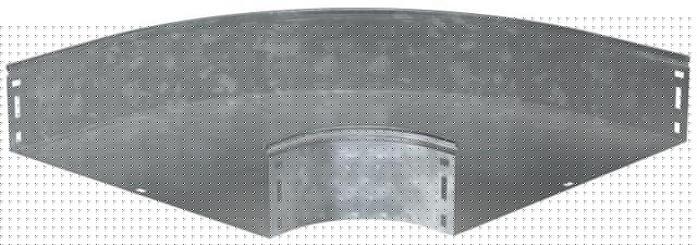 Угол для лотка плавный 90град. 400х80 Г01 ESCA HDZ IEK CPG01-0-90-080-400-HDZ