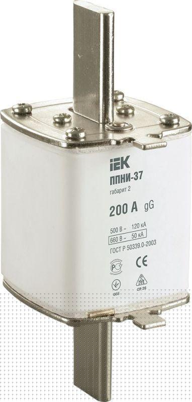 Вставка плавкая ППНИ-37 200А габарит 2 IEK DPP40-200