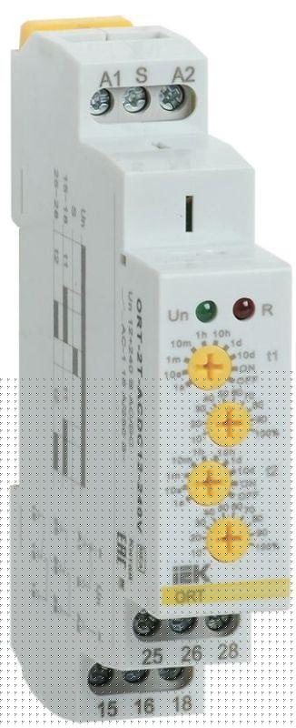 Реле времени ORT 2 контакта 12-240В AC/DC 2 уставки IEK ORT-2T-ACDC12-240V