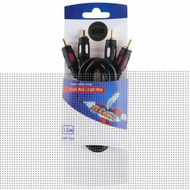 Шнур 2RCA - 2RCA gold 1.5м блист. Rexant 06-3043