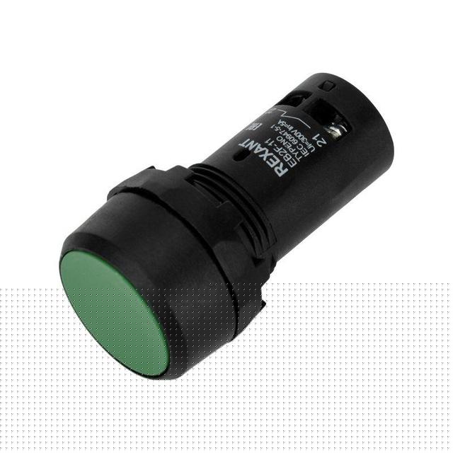 Кнопка EB22 возвратная зел. NO+NC 230 В Rexant 36-5531