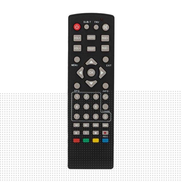 Пульт дистанционного управления универс. для DVB-T2+TV Rexant 38-0012