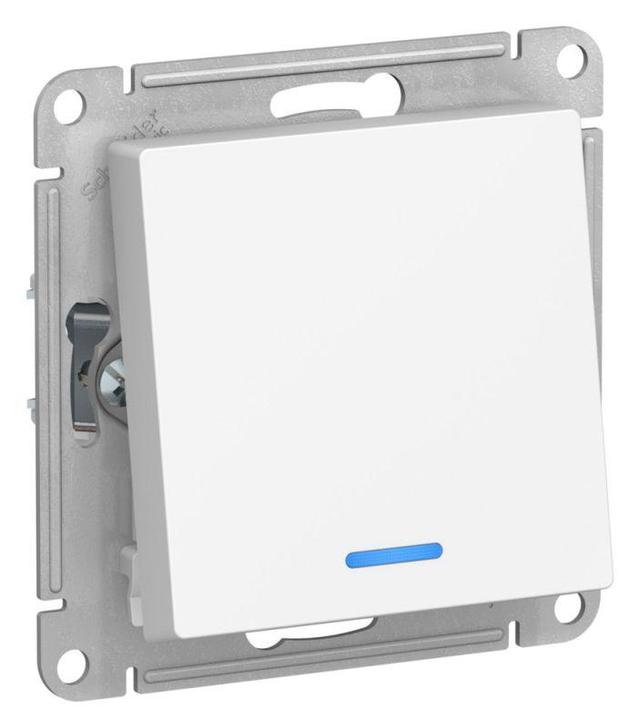 Переключатель 1-кл. AtlasDesign (сх. 6а) 10AX с подсветкой механизм лотос SE ATN001363