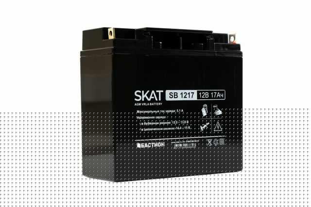 Аккумулятор 12В 17А.ч макс. ток заряда 5.1А SKAT SB 1217 Бастион 2536