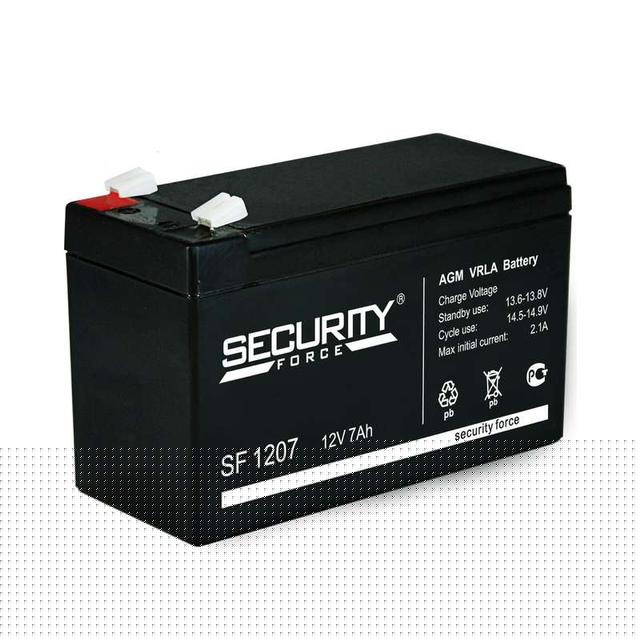 Аккумулятор ОПС 12В 7А.ч Security Force SF 1207
