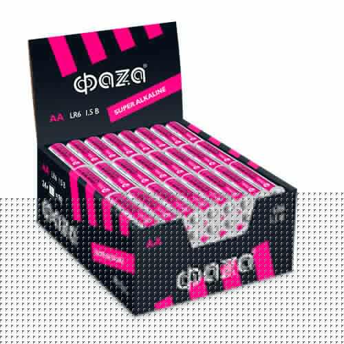 Элемент питания алкалиновый AA/LR6 1.5В Super Alkaline box-96 (уп.96шт) ФАZА 2854643