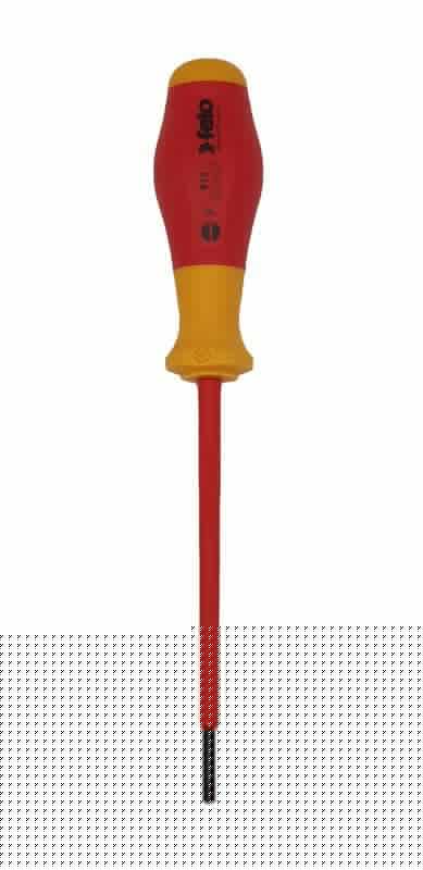 Отвертка диэлектрическая шлицевая SL3.0х0.5х100 Felo 91303090