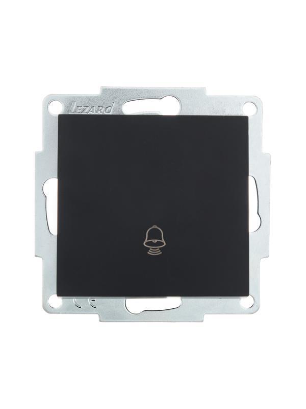 Механизм кнопки звонка СП VESNA черн. бархат LEZARD 742-4288-103