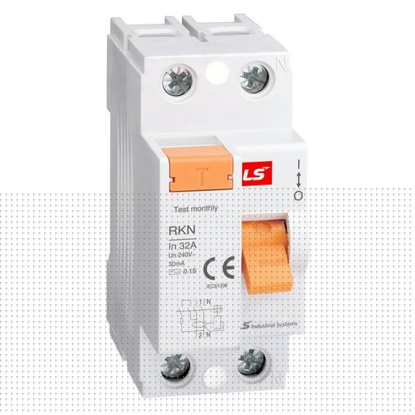 Выключатель диф. нагрузки (УЗО) RKN 2P 40А 30мА LS Electric 062203058B