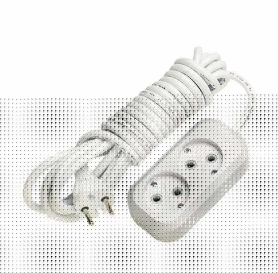 Удлинитель 2х5м без заземл. 10А IP20 Makel MGP104