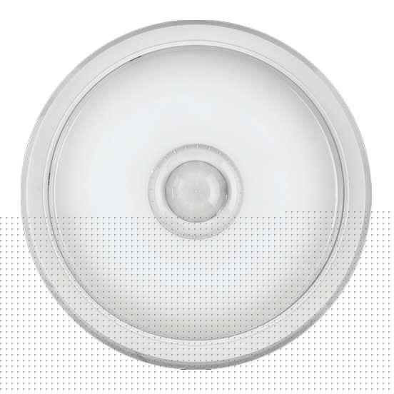 Светильник светодиодный 61 185 OBL-R1-14-4K-WH-IP40-LED-SNR 14Вт 4000К IP40 1200лм ЖКХ с датчиком движения круг бел. (аналог НПП) ОНЛАЙТ 61185