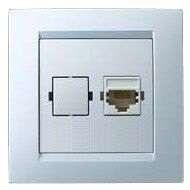 Розетка компьютерная СП Simon15 RJ45 IP20 бел. Simon 1590598-030
