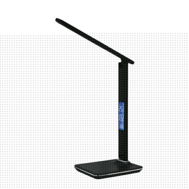 Светильник TLD-551 Brown/LED/450лм/3000-6000К/Dimmer/USB настол. часы календ. терм. коричн. 9Вт Uniel UL-00003335