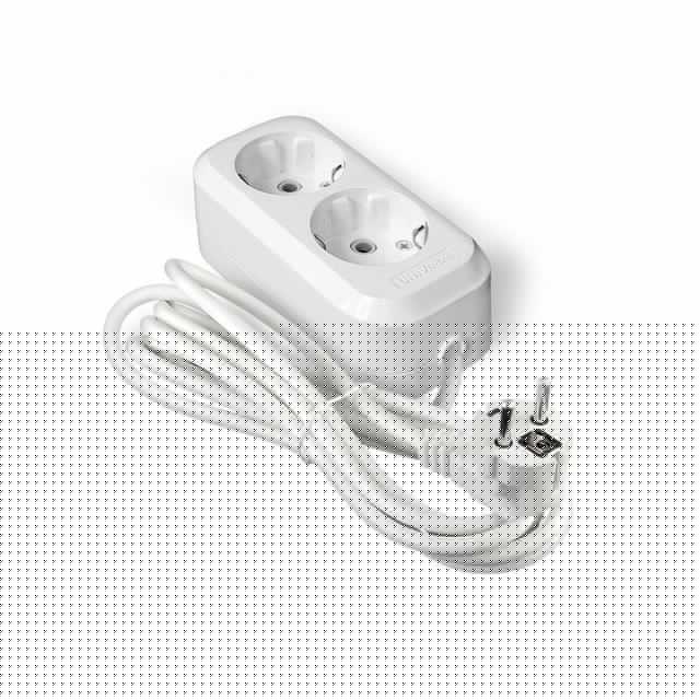 Удлинитель 2х5м с заземл. IP20 Е-302А ПВС 3х1.5 Universal 1719