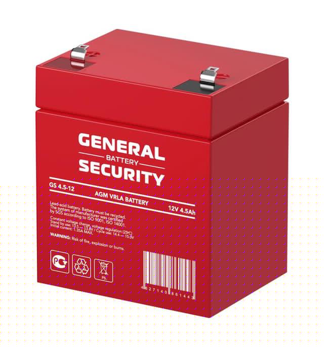 Аккумулятор 12В 4.5А.ч General Security GS4.5-12