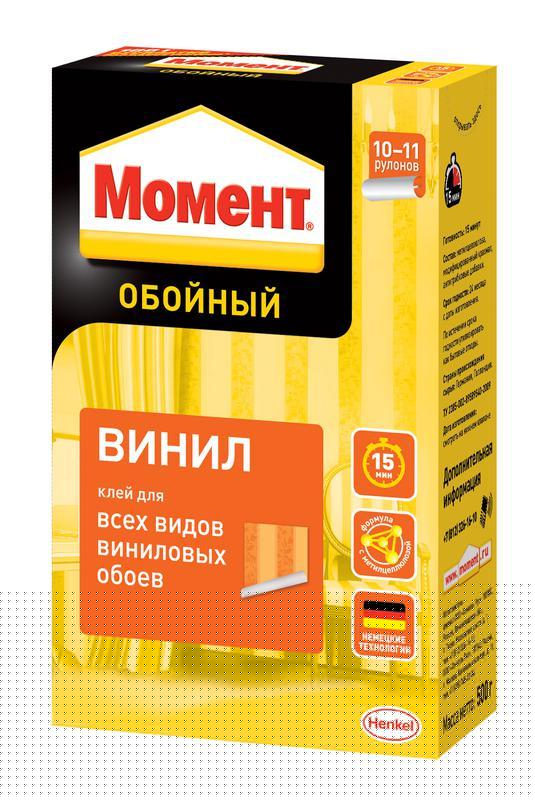 Клей обойный "Момент Винил" 500г Момент Б0034798
